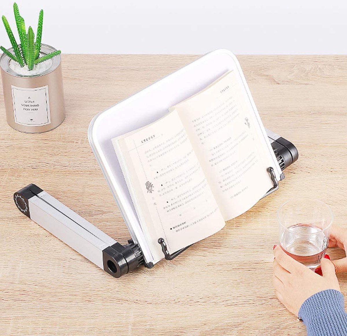 Desktop Book Holder Hoogte en hoek verstelbare handsfree