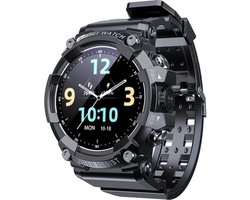 DrPhone SMARTX1 – Smartwatch Met Sportfuncties – IP67 Waterdichte Smartwatch – Bluetooth Smartwatch – Full Touchscreen – Bloeddruk & Hartslagmeter - Zwart