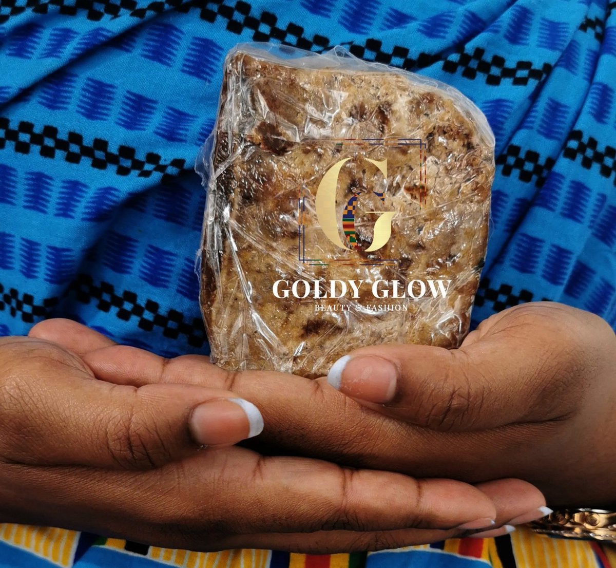 Goldy Glow Pure African Black Soap - Face - Body