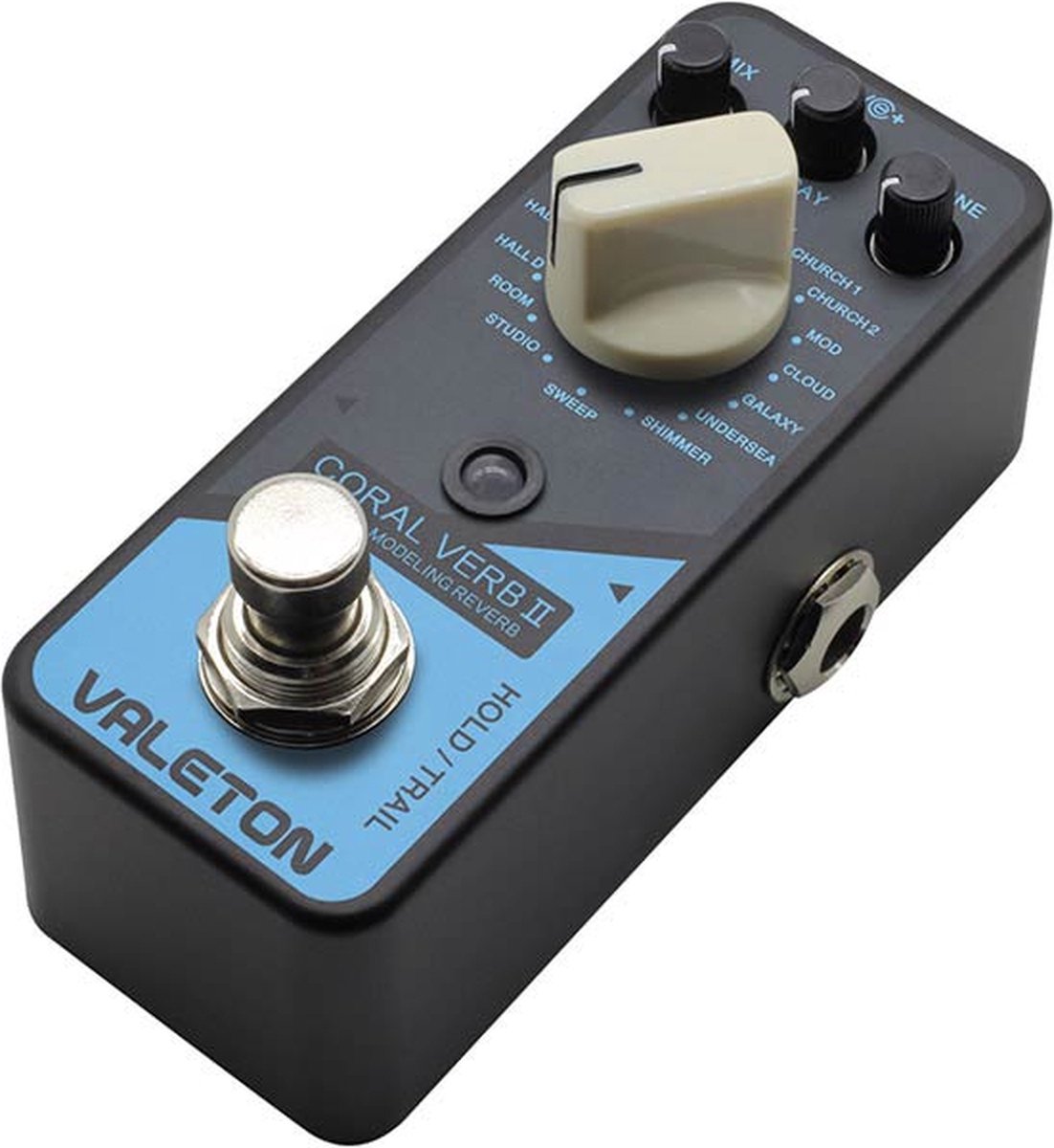 Reverb pedaal Valeton CRL-9 Coral verb II 16 types digitale reverb