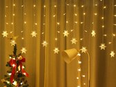 Rideau de flocon de neige Led - Lumières de Noël - Lumières de décoration - Noël - Vacances - Lumières de fête - Blanc chaud