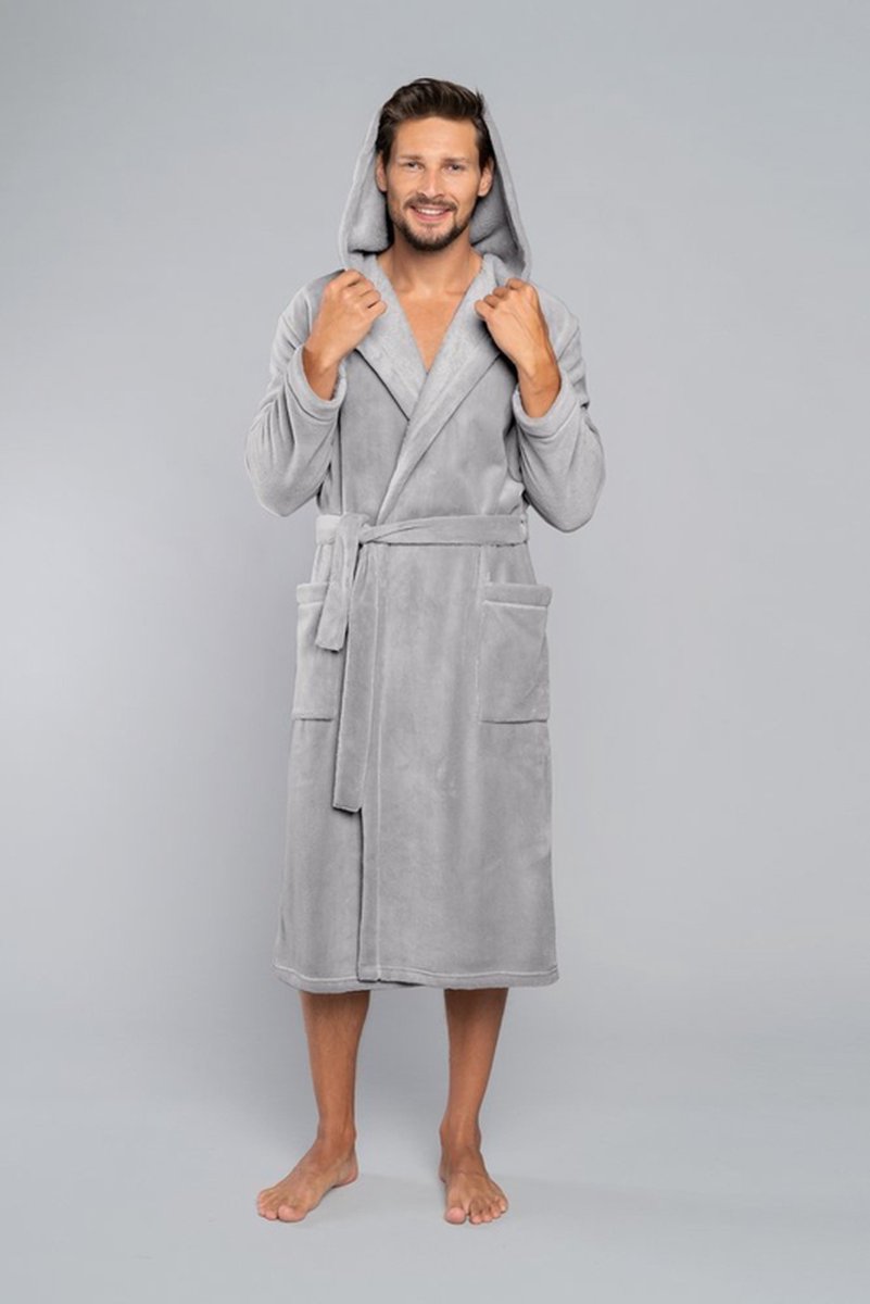 Italian Fashion Mimas Ontdek elegantie en comfort met de luxueuze badjas van Italian Fashion, gemaakt van hoogwaardige materialen voor warmte, stijl en duurzaamheid XL