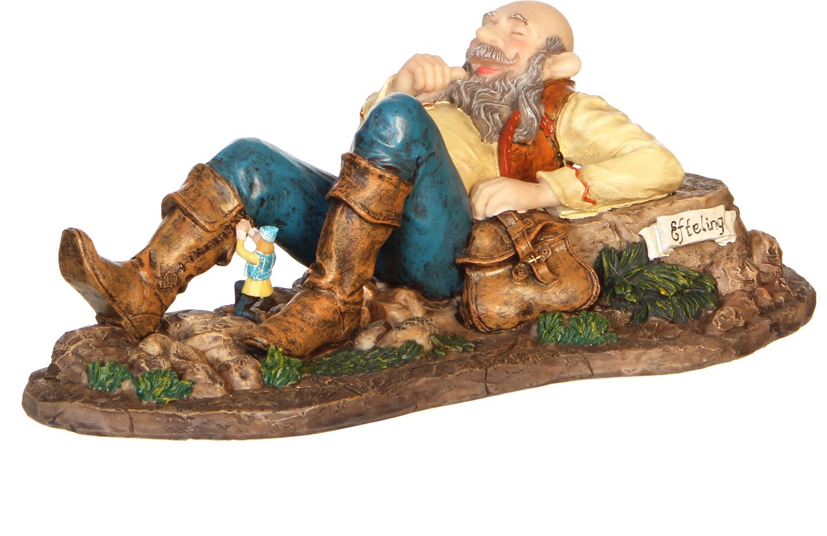 LuVille Efteling Miniatuur Klein Duimpje en de Reus - L25 x B13 x H9 cm