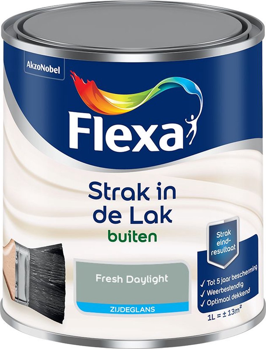 Flexa Strak in de Lak - Buitenlak - Zijdeglans - Fresh Daylight - 1 liter