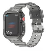 Smart Watch Bandje Kleur Donker Grijs 45mm Band Weidte, Sportief, Waterbestendig, Goede Luchtventilatie en Goed Voor Zwemmen