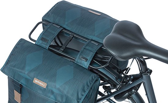 Basil Elegance Dubbele Fietstas - 40-49 Liter - Estate blauw van Basil — afbeelding 3