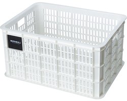 Basil Fietskrat L - Groot - 40 Liter - Wit
