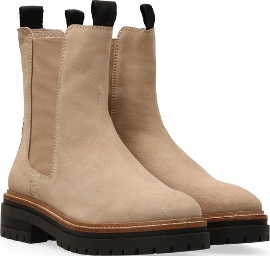 beige laarzen suède