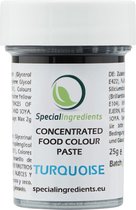 Geconcentreerde Voedingskleur Pasta - Turquoise - 25 gram