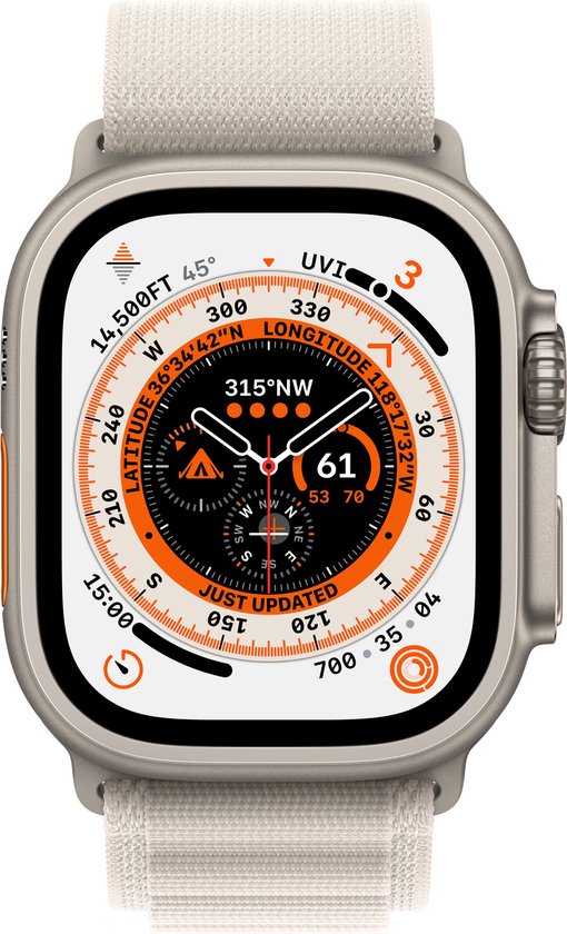 Apple Watch Ultra Alpine bandje - 49mm - Sterrenlicht - Large | bol