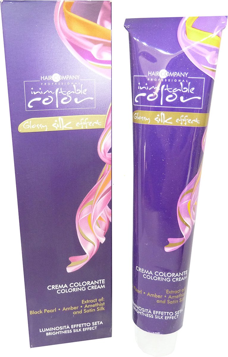Hair Company Inimitable Glossy Silk Effect Haarkleurcrème Permanent 100ml - 08.31 Marron Glace Light Blonde / Hellblond Marron Glace