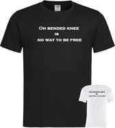 Tshirt - On Bended Knee - Peter R de Vries - Zwart 3XL - Tshirt avec texte - Unisexe