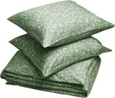 Yumeko overtrekset katoen satijn fields of olive 200x220 + 2/60x70 - Bio, eco & fairtrade