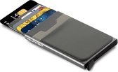 Walletstreet Uitschuifbare Pasjeshouder DS2 Plus - Walletstreet Aluminium Creditcardhouder Card Protector Anti-Skim/ RFID Card Protector 8 Pasjes – Grijs/Grey