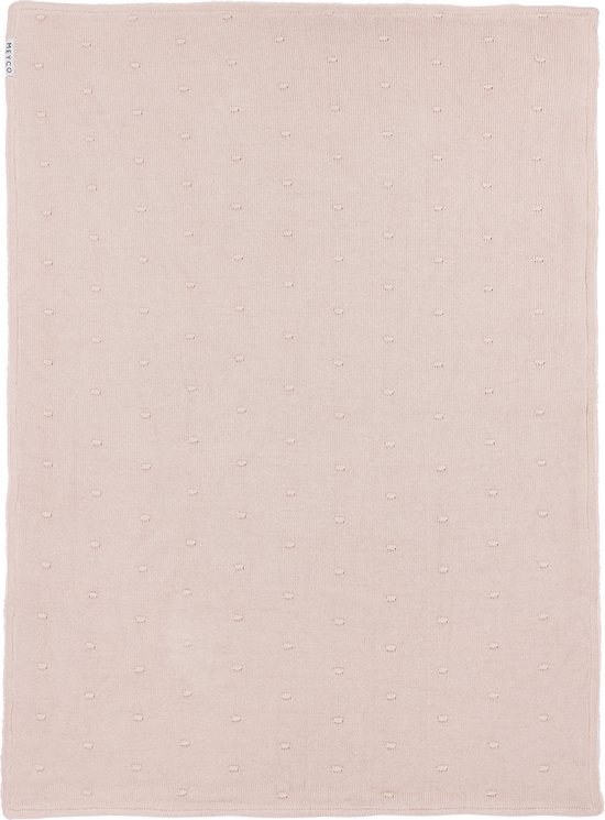 Meyco Baby Mini Knots teddy ledikant deken - soft pink - 100x150cm - 2.0 TOG — afbeelding 2