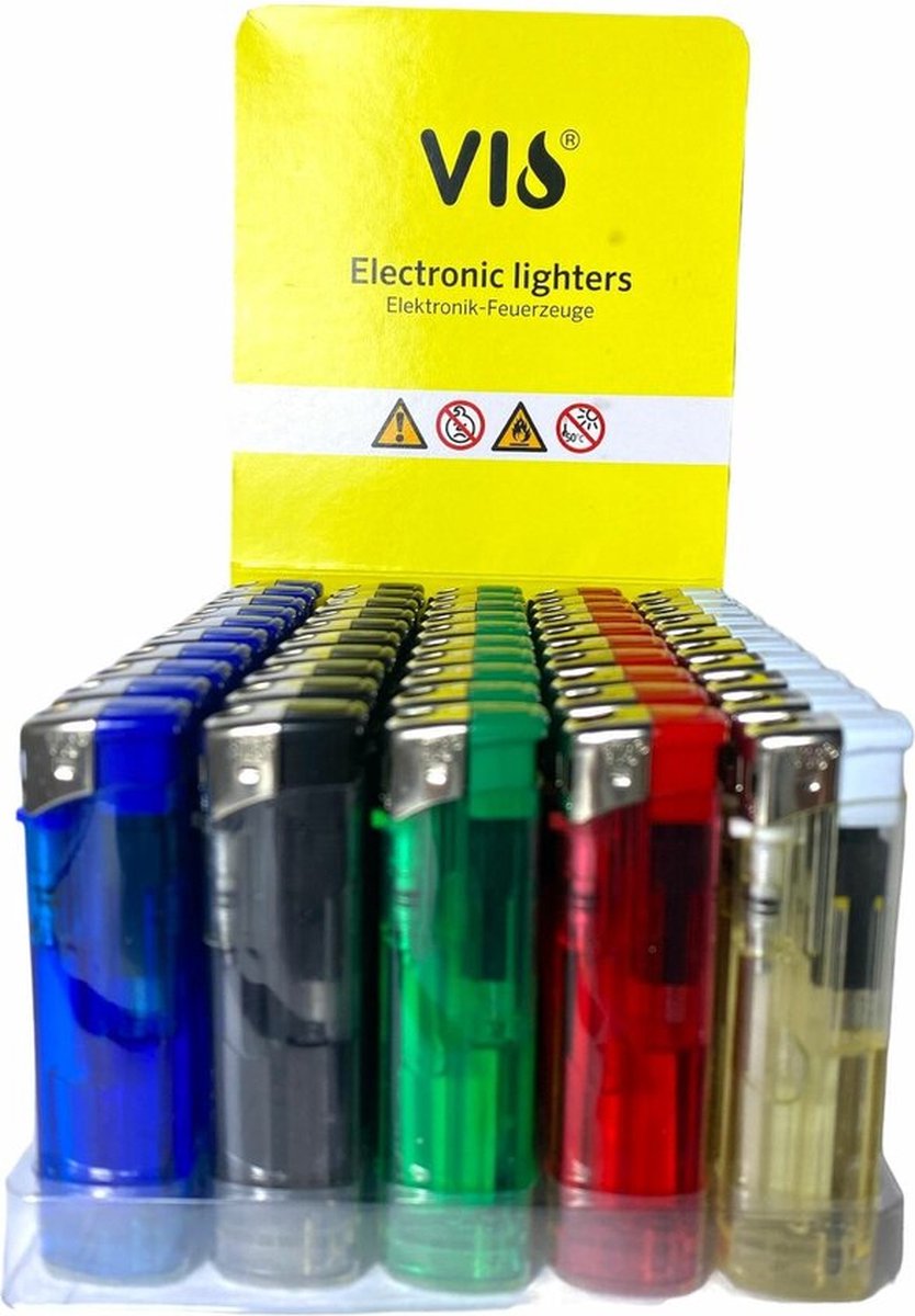 Klik aanstekers 50 in tray navulbaar- Unilite aansteker deal lighters