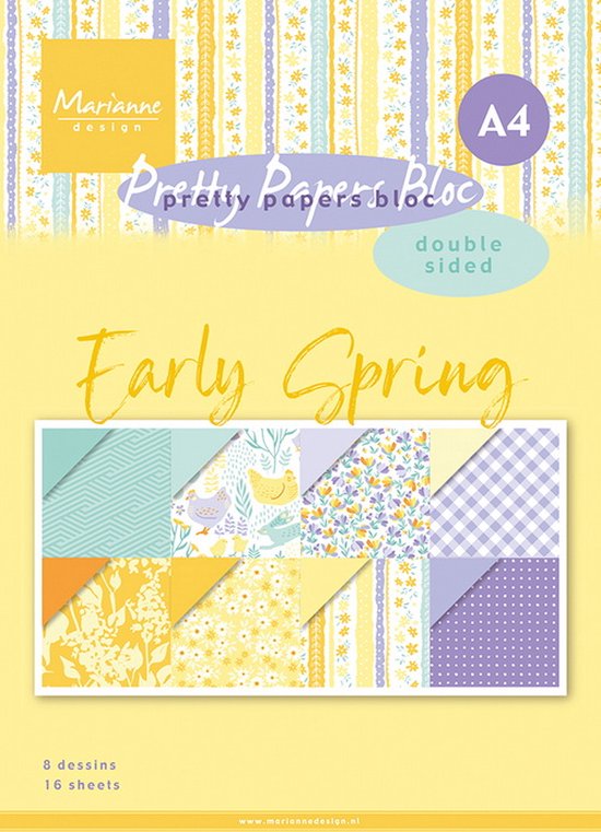 Marianne D Paperpad Early Spring PK9186 A4 16 sheets (02-24)