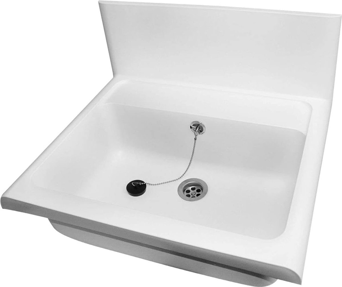 Marley gietbakken, Wastafel, Type Compact Wit
