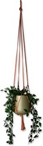 Plantenhanger - Rood/Roestbruin - 100 cm - Katoen - Macramé - Handgemaakt in Nederland - Let op: Excl. Pot - Gratis Verzending