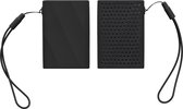 kwmobile case voor harde schijf - geschikt voor Samsung Portable SSD T9 - SSD-cover van silicone - In zwart