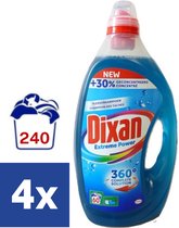 Dixan Extreme Power Vloeibaar Wasmiddel (Voordeelverpakking) - 4 x 3 l ( 240 wasbeurten )