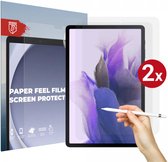 Rosso Paper Feel Screen Protector Geschikt voor Samsung Galaxy Tab S7 FE | Papier Gevoel Folie | Ultra Clear Beschermfolie | Case Friendly | Duo Pack