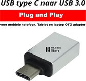 Harris and Hertz HHA-001 kabeladapter/verloopstukje USB 3.0 type-C USB 3.0 Type-A Zilver