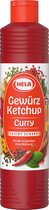 Hela - Kruidenketchup Curry - licht kruidig - 800 ml - Doos 12 fles
