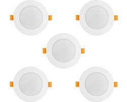 Maclean - Set van 5 stuks Led-paneel - SLIM inbouw - 9W, - Neutraal Wit 4000K - 120*26mm - 900lm - MCE371 R