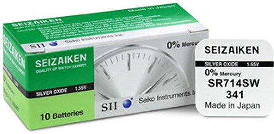 Seiko SR714SW 341 Horloge Zilveroxide 10 stuks