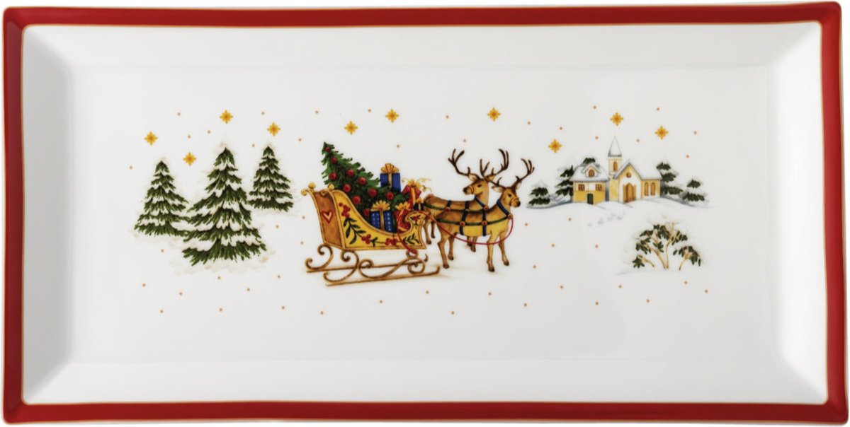 Hutschenreuther Happy Wintertime Plaat vierkant 36 cm