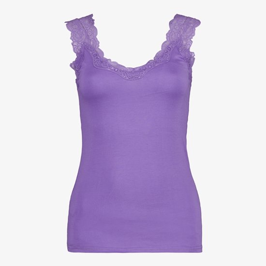 Agent Provocateur Rozlyn string met kant en mesh • Paars • de Bijenkorf