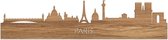 Skyline Parijs Eikenhout - 100 cm - Woondecoratie - Wanddecoratie - Meer steden beschikbaar - Woonkamer idee - City Art - Steden kunst - Cadeau voor hem - Cadeau voor haar - Jubileum - Trouwerij - WoodWideCities