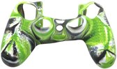 Grip Silicone Hoes / Skin voor Playstation 4 PS4 Controller Groen Zwart Wit