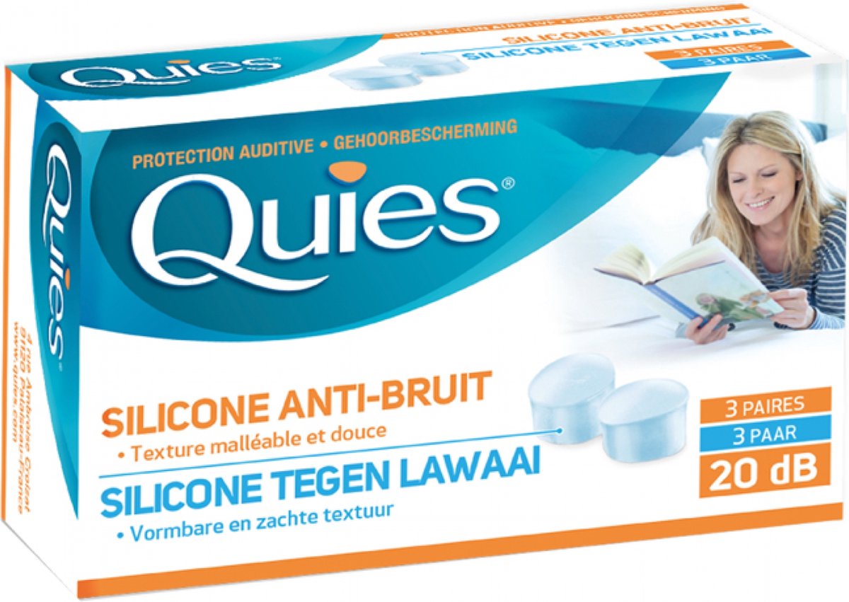 Goedkoopste Quies Silicone Noise-Cancelling Gehoorbescherming 3 Paar