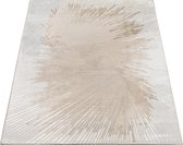 Vloerkleed 160x230 cm modern tapijt woonkamer, elegant glanzend kortpolig woonkamer tapijt, MILA by The Carpet