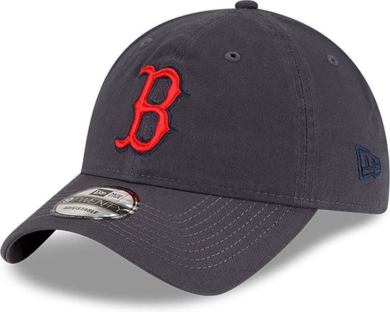 New Era - Dad Cap - Boston Red Sox MLB Core Classic Dark Grey 9TWENTY Adjustable Cap