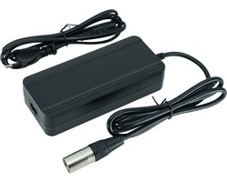 Synergy-X Slimme lader - Elektrische fietsoplader - 24V - 2.5A - 3-pins - geschikt voor Cortina Ecomo fietsaccu
