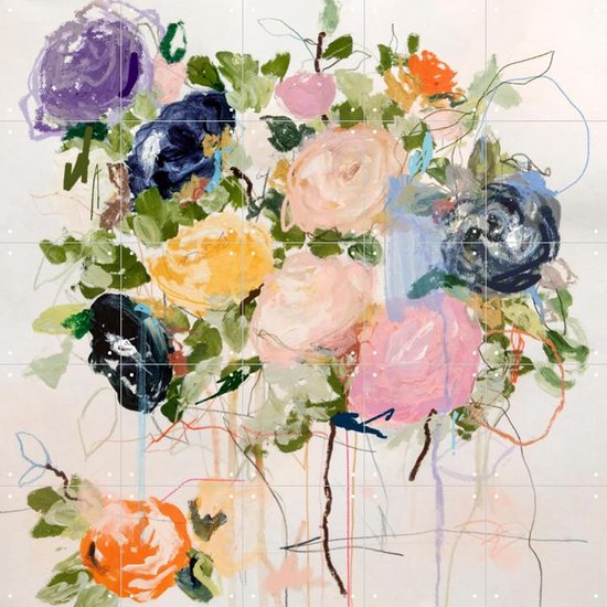 IXXI Verity - Wanddecoratie - Bloemen en Planten - 100 x 100 cm