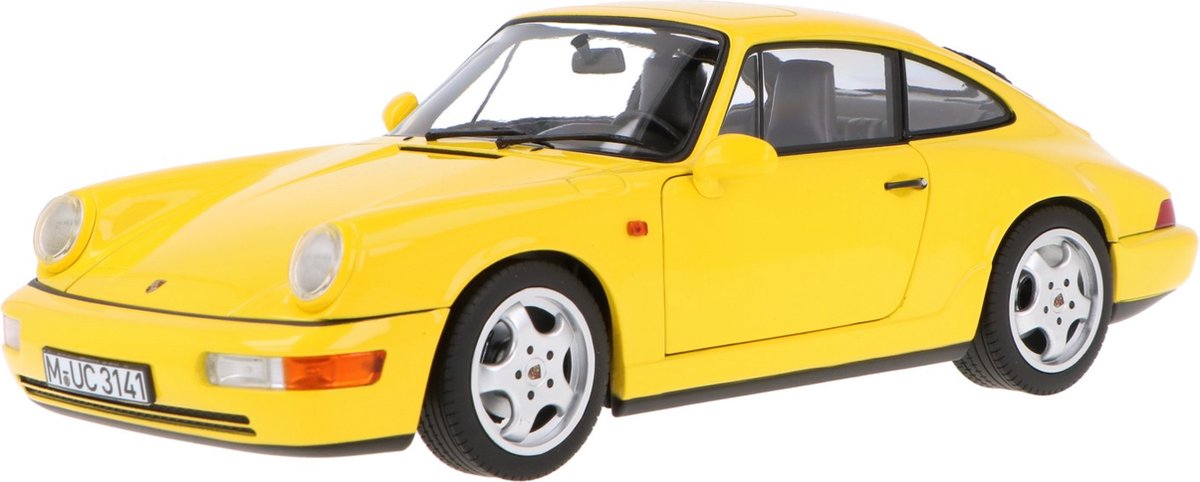 Porsche 911 (964) carrera 3.8 RS 1990 jaune Solido 1/18 - Collection
