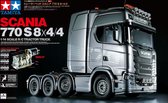 1:14 Tamiya 56371 RC Scania S770 V8 Truck 8X4 SLT Transports lourd RC Kit de construction de maquettes en plastique