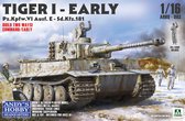 1:16 Andys Hobby Headquarters 003 Tiger I - Early - Command or Early Plastic Modelbouwpakket