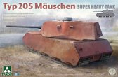 1:35 Takom 2159 Typ 205 Mauschen Super Heavy Tank Plastic Modelbouwpakket