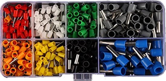 500 stuks Kalitec AE1512SW adereindhulzen geïsoleerd 1,5 mm² I zwart 12 mm lang I Made 500 stuks Kalitec AE1512SW adereindhulzen geïsoleerd 1,5 mm² I zwart 12 mm lang I Made