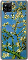 Geschikt voor Samsung Galaxy A12 hoesje - Amandelbloesem - Vincent van Gogh - Siliconen Telefoonhoesje