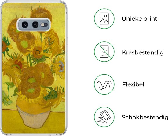 Coque Samsung Galaxy S10e - Tournesols - Vincent van Gogh - Coque de téléphone en Siliconen