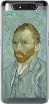 Geschikt voor Samsung Galaxy A80 hoesje - Zelfportret - Vincent van Gogh - Siliconen Telefoonhoesje