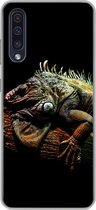 Geschikt voor Samsung Galaxy A50 hoesje - Dier - Tak - Zwart - Siliconen Telefoonhoesje
