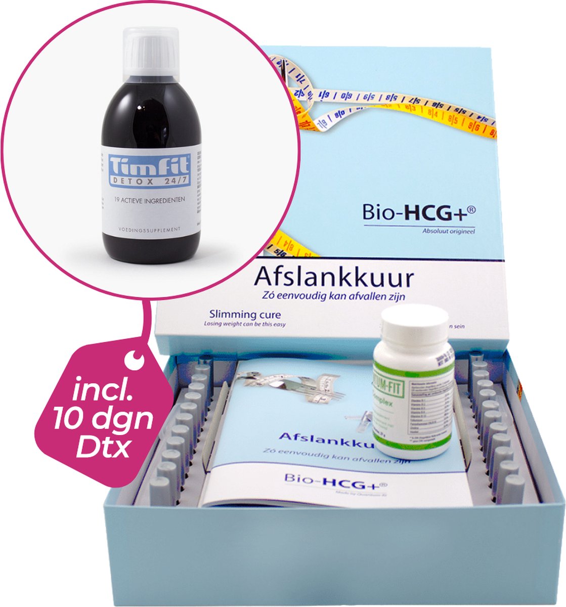 Goedkoopste Bio HCG Plus | 24 Ampullen | Afvallen en Detoxen | 24 dagen | Uniek in Nederland en Belgie