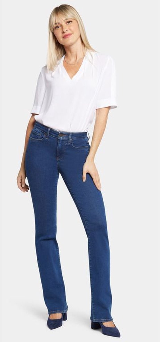 Barbara Bootcut Jeans Mediumblauw Premium Denim